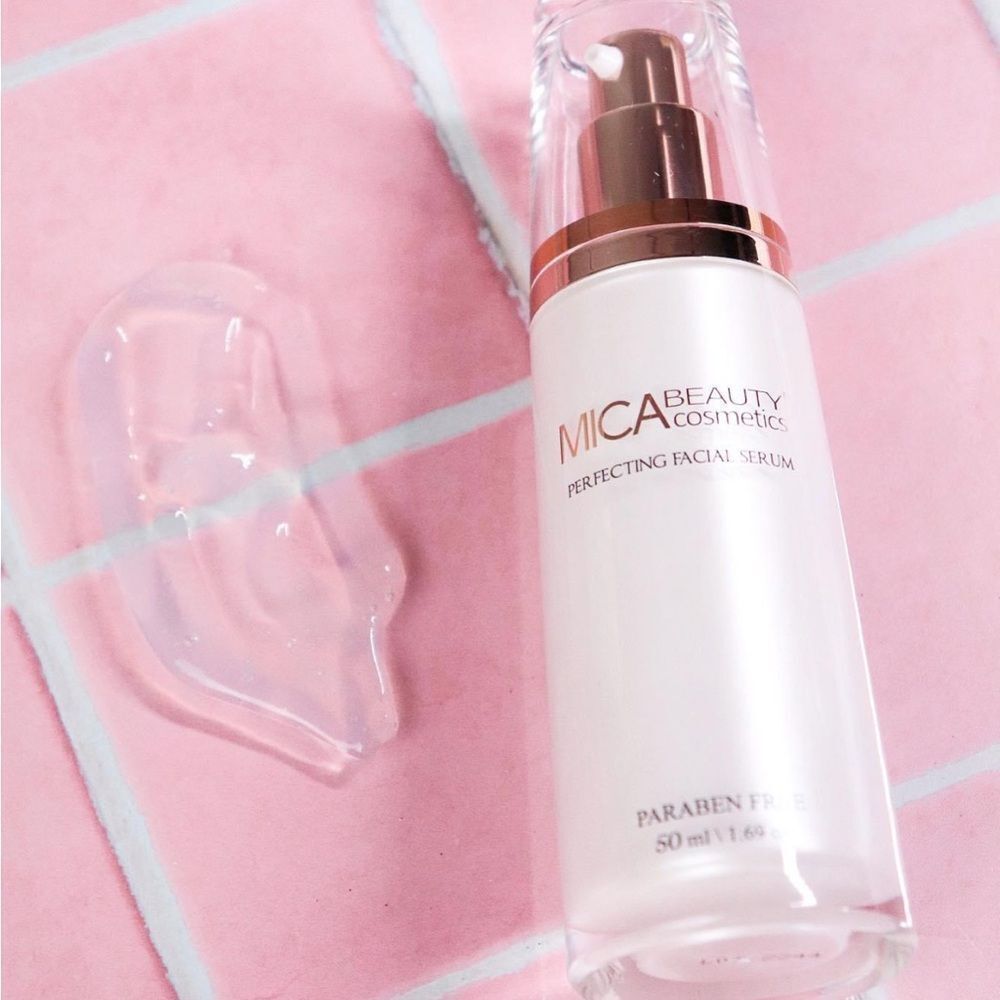 NIB 80.00 MICA BEAUTY COSMETICS ROSE GOLD PERFECTING FACIAL SERUM